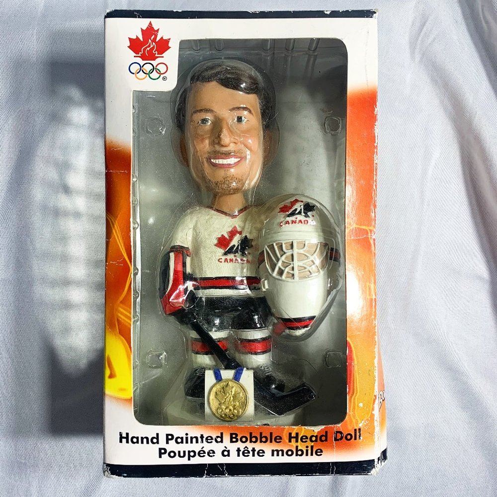 Ed Belfour Team Canada Hand-Painted Bobblehead Figure Toronto Maple Leafs